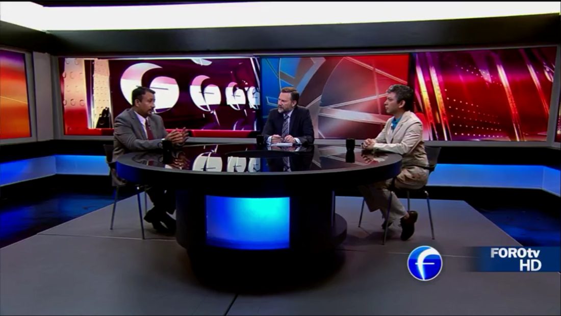 Mario Citalán en ForoTV con Leo Zuckermann